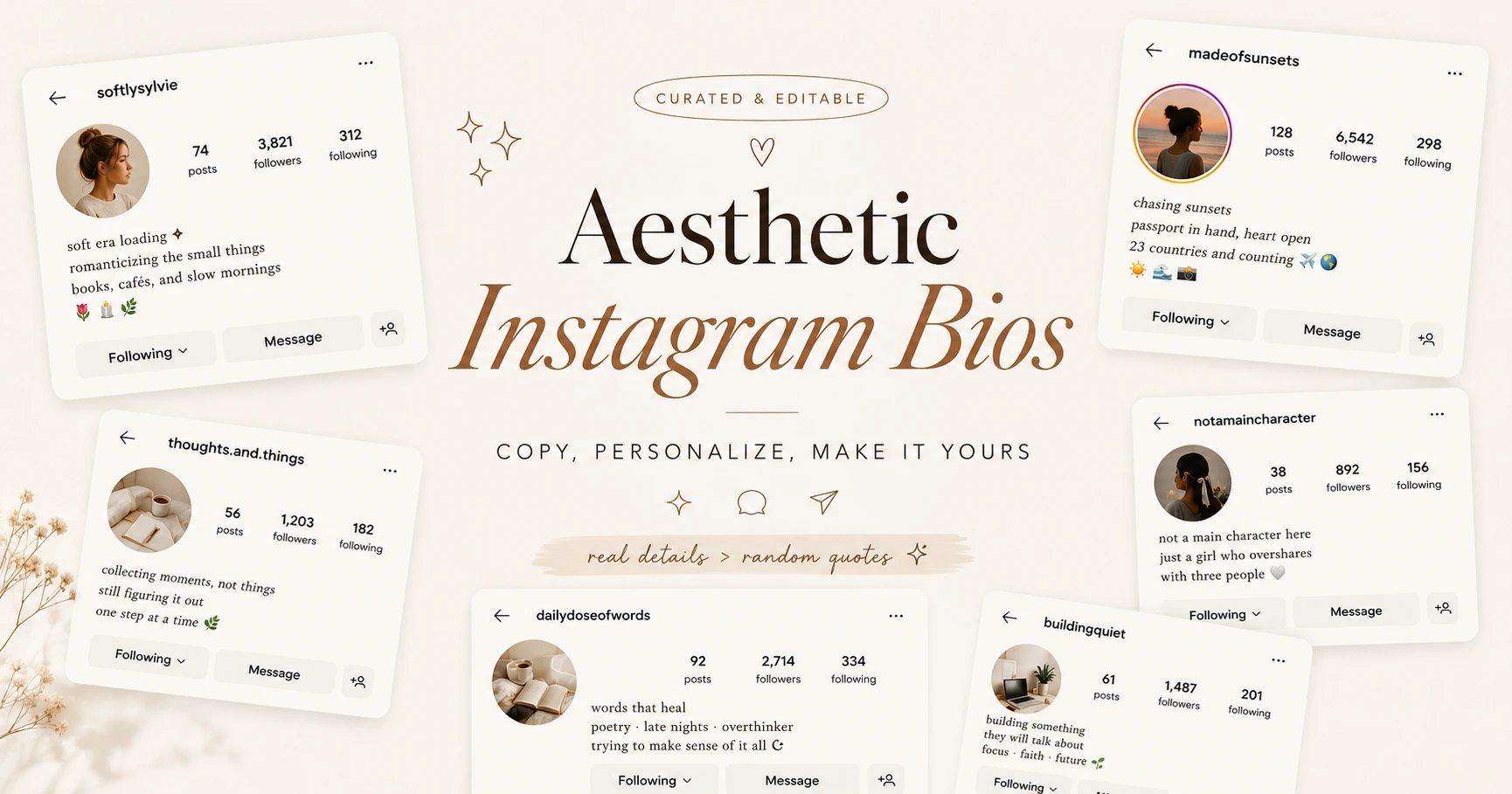 Aesthetic Bio for Instagram: 300+ Copy-Paste Ideas and Templates