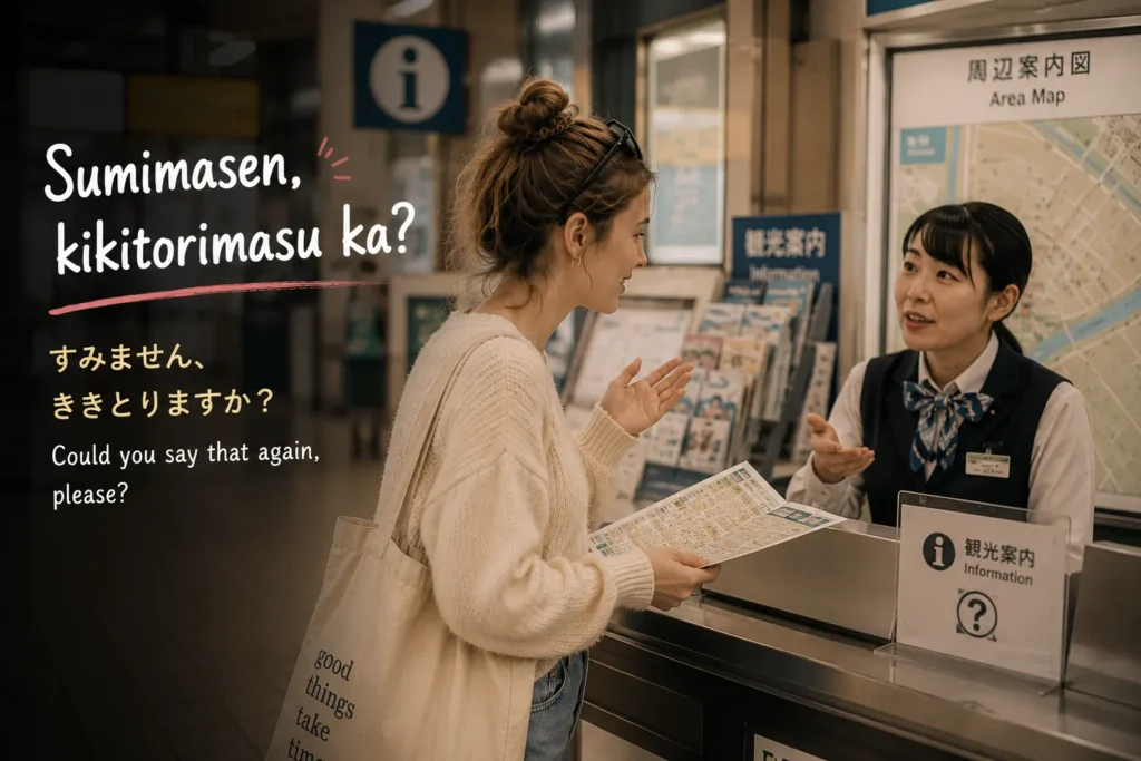Japanese Phrases for Getting Clarification