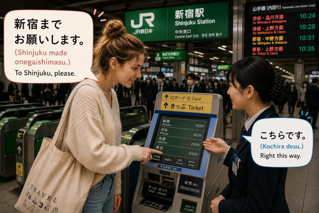 Japanese Phrases for Trains, Stations, and Getting Around