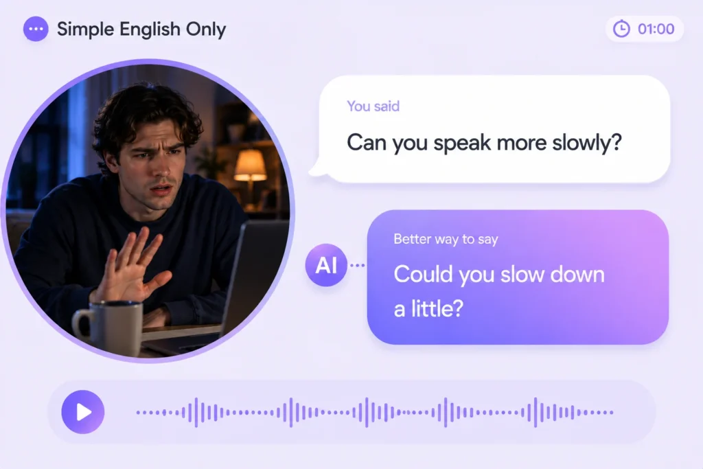 How to improve English speaking skills with AI: simple conversation practice with instant corrections