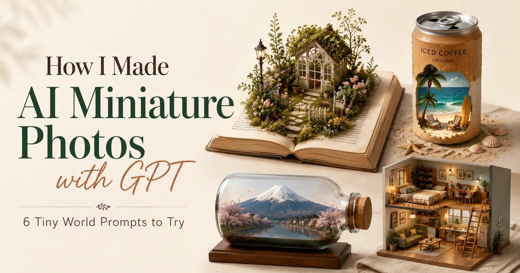 AI Miniature Photo Ideas: 6 Tiny World Prompts That Actually Worked