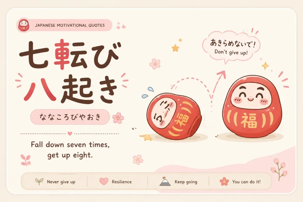 七転八起
しちてんはっき · Shichiten hakki