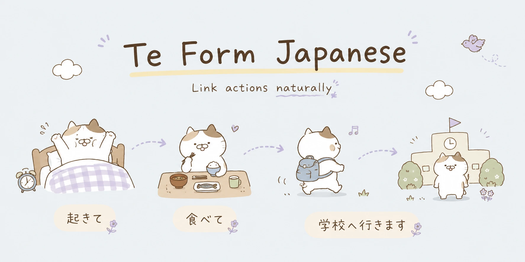 Te Form Japanese: Conjugation Chart, Rules, Examples, and Practice PDF