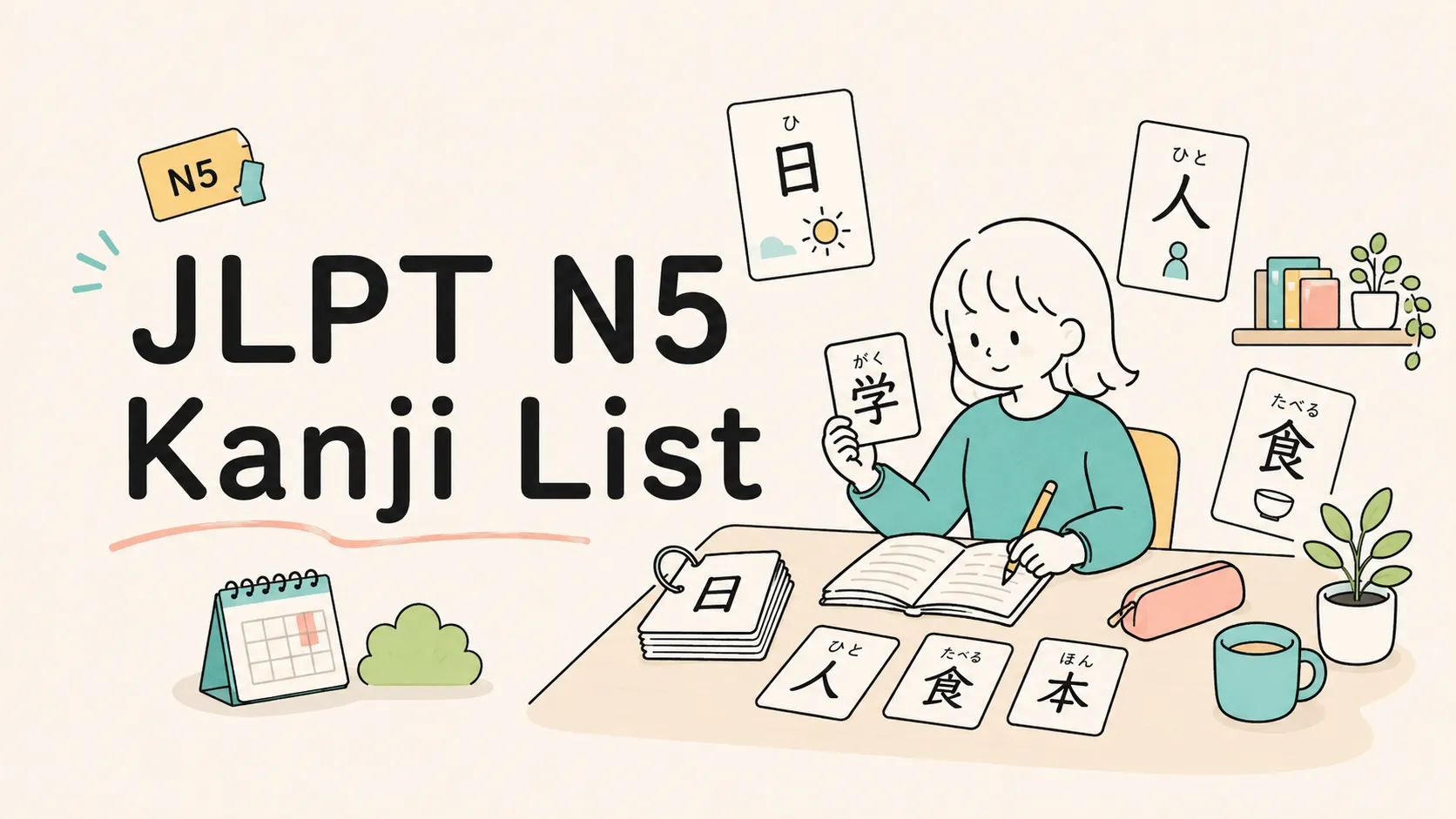 N5 Kanji List: 112 Beginner Kanji + Free PDF