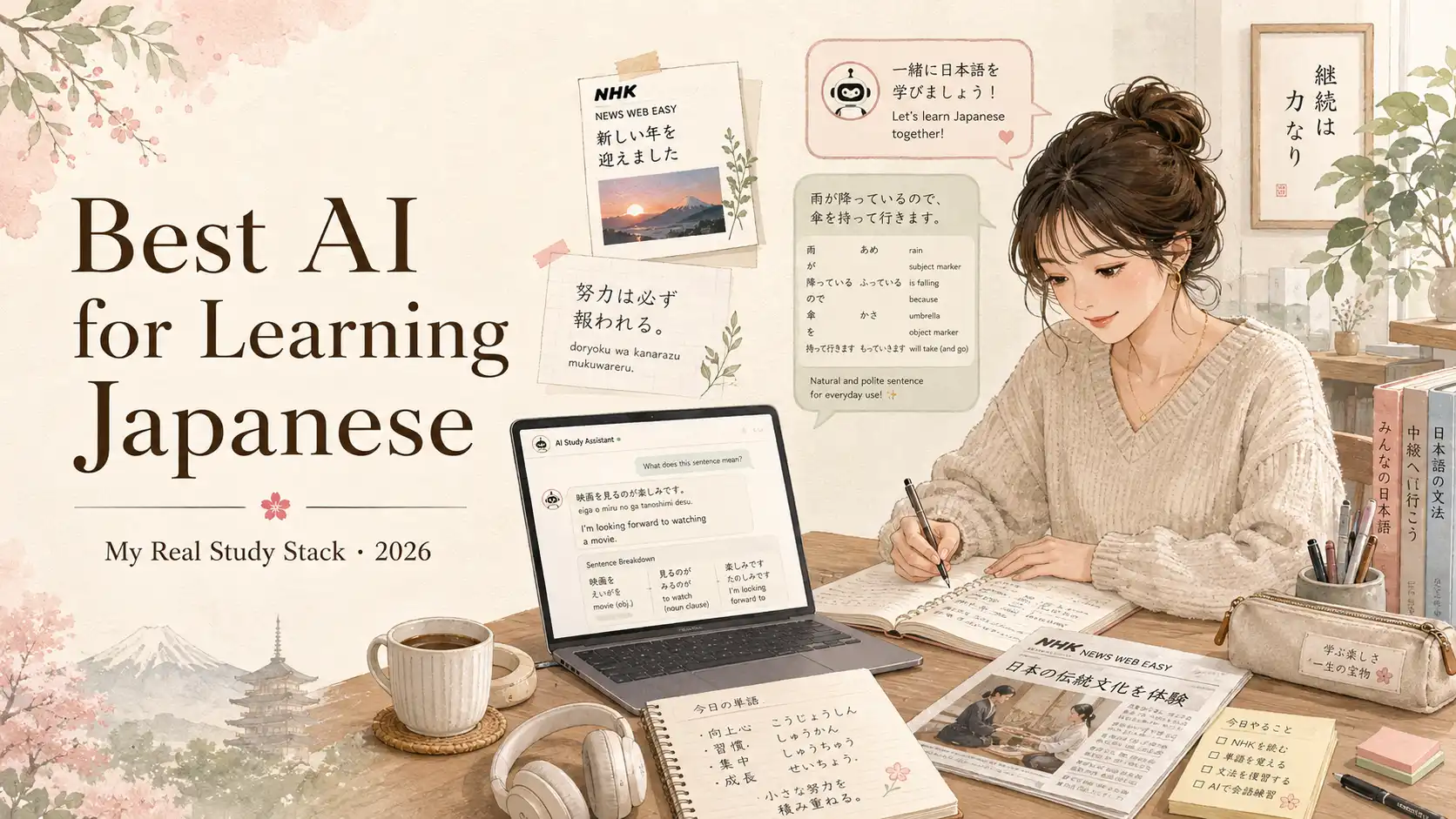5 Best AI for Learning Japanese in 2026: My Real Study Stack