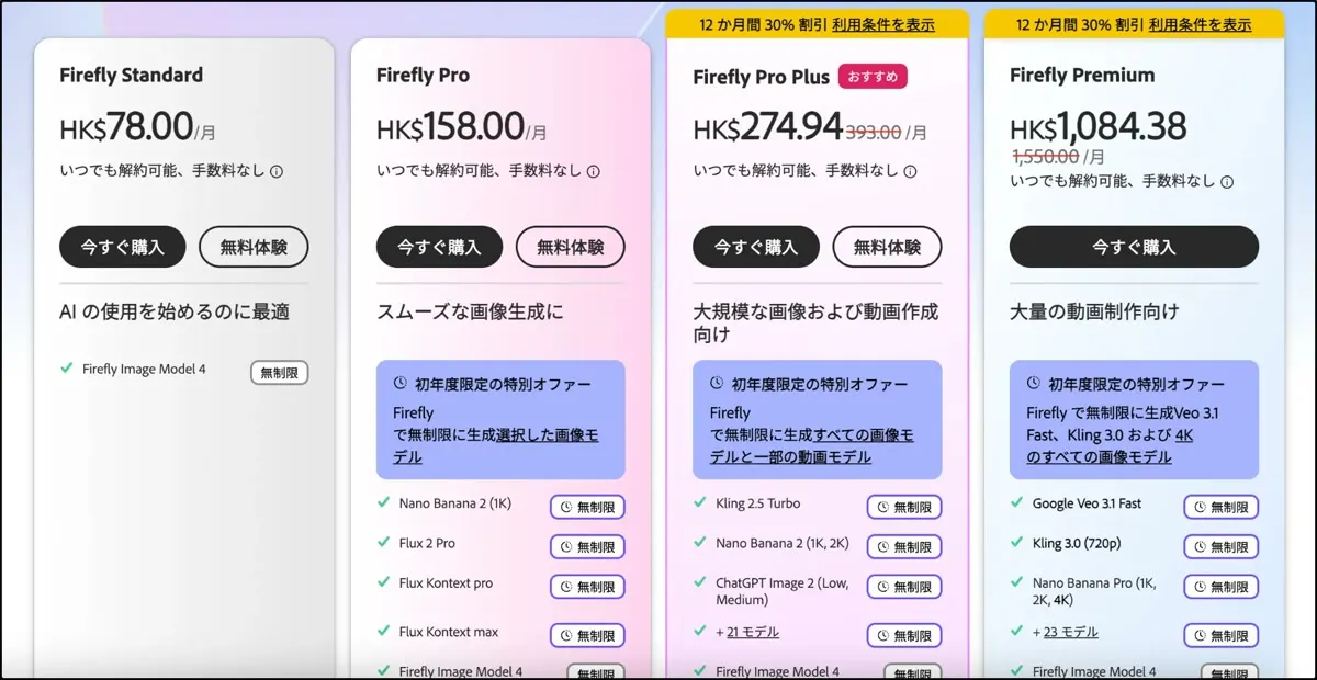Adobe Fireflyの削除画面。髪に重なった文字をなぞり、下に「今日の残り生成回数は2回です」と表示されている